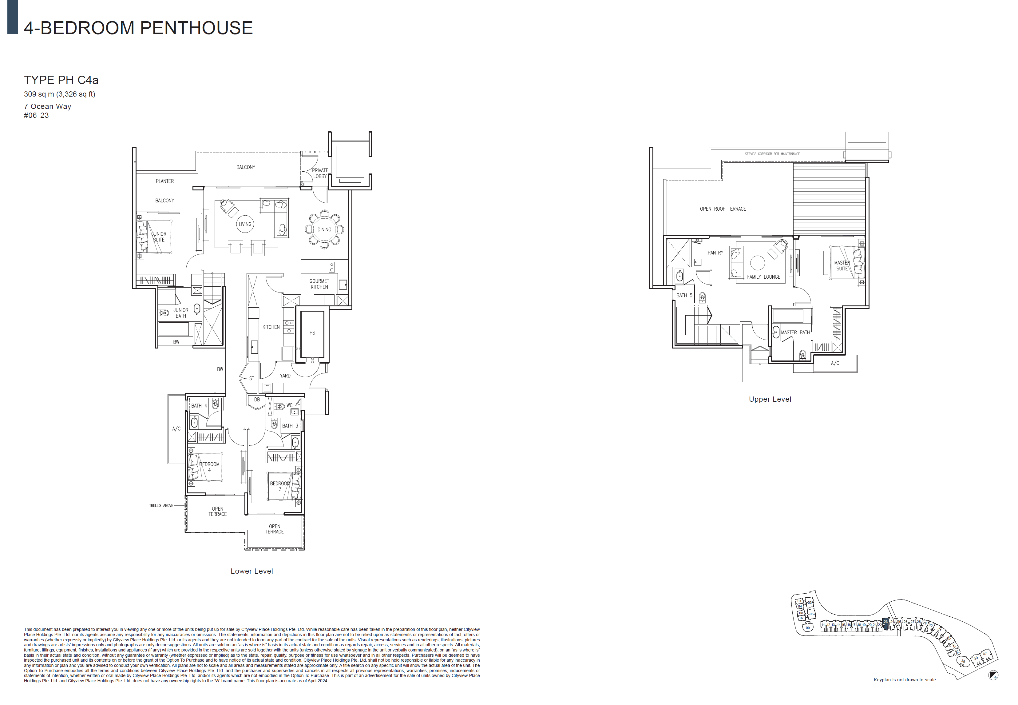 The Residences At W Singapore Sentosa Cove Penthouse PH C4a