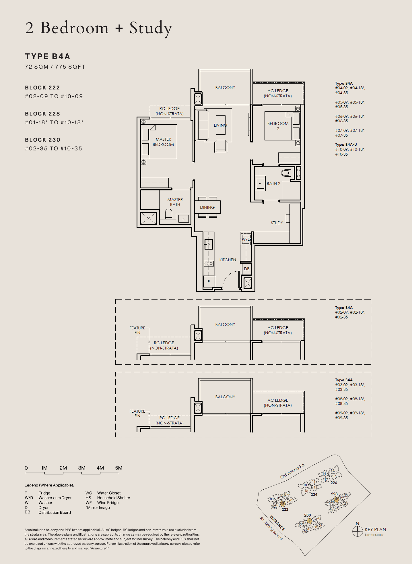 The Sen 2 Bedroom + Study B4A-U