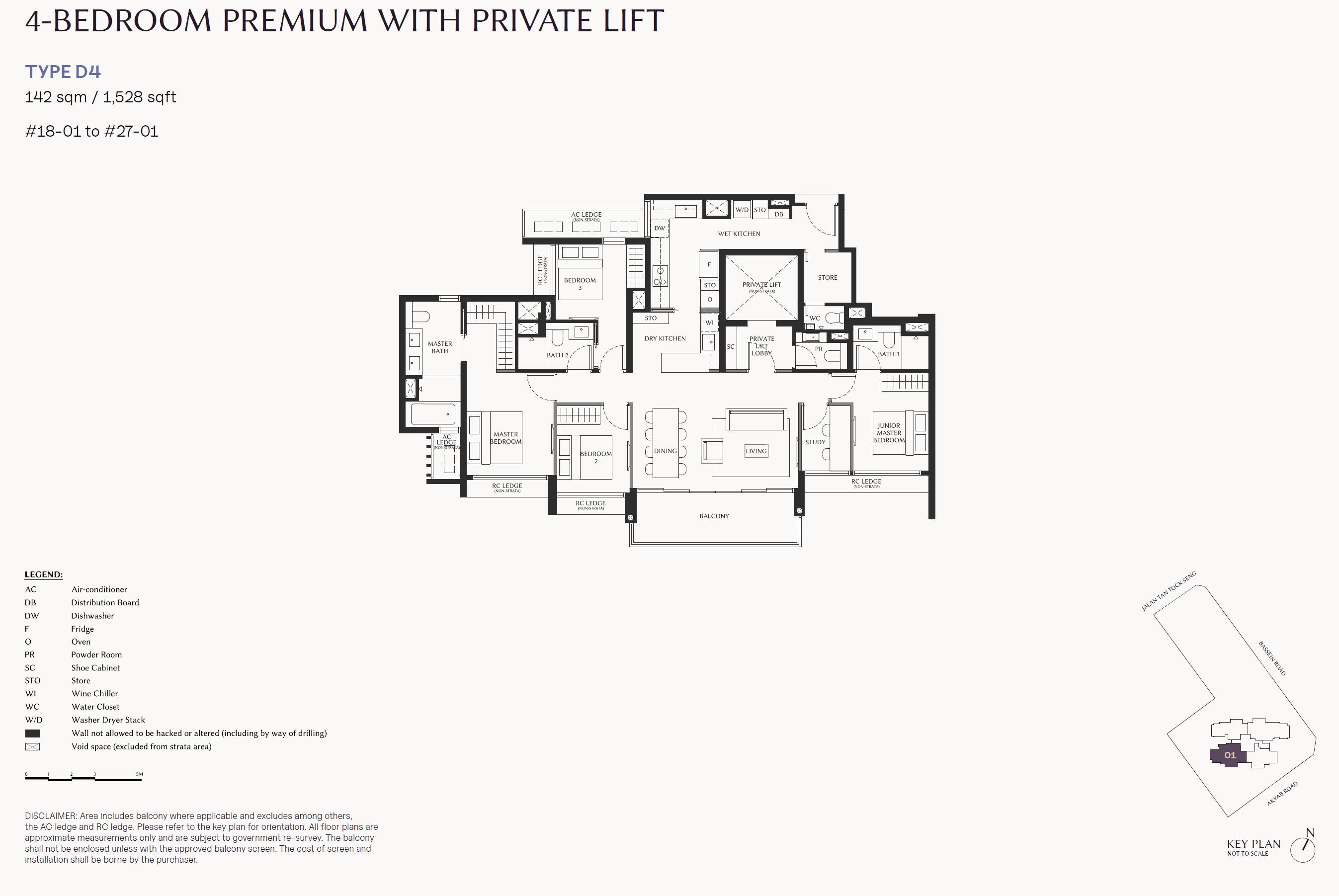 The Serra Residences 4 BEDROOM PREMIUM WITH PRIVATE LIFT D4