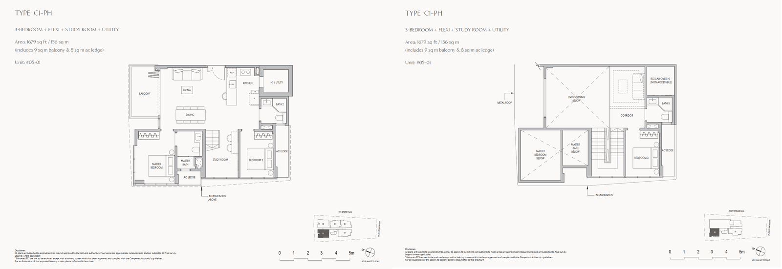 The Shorefront 3 Bedroom + Flexi + Study Room + Utility C1-PH