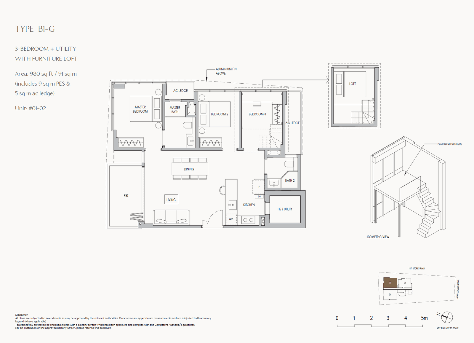 The Shorefront 3 Bedroom + Utility with furniture loft B1-G