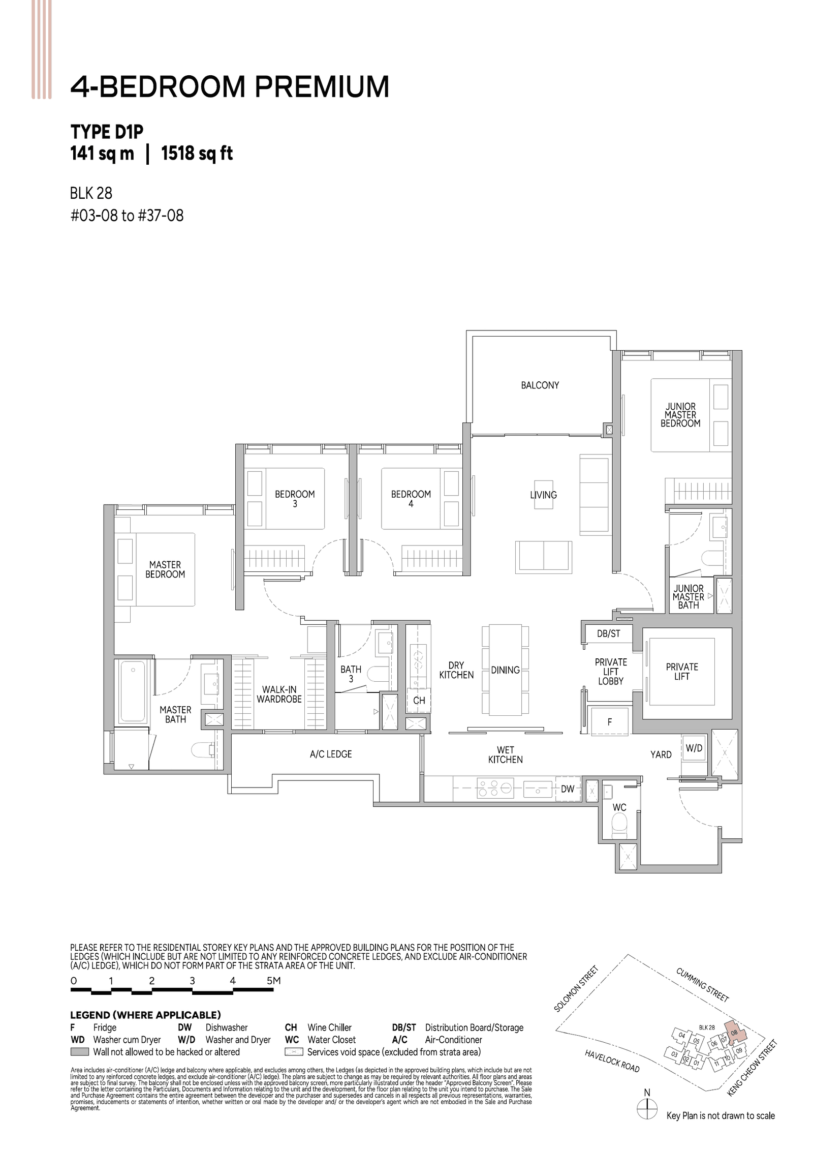 Union Square Residences 誉岭峰 4 Bedroom Premium D1P