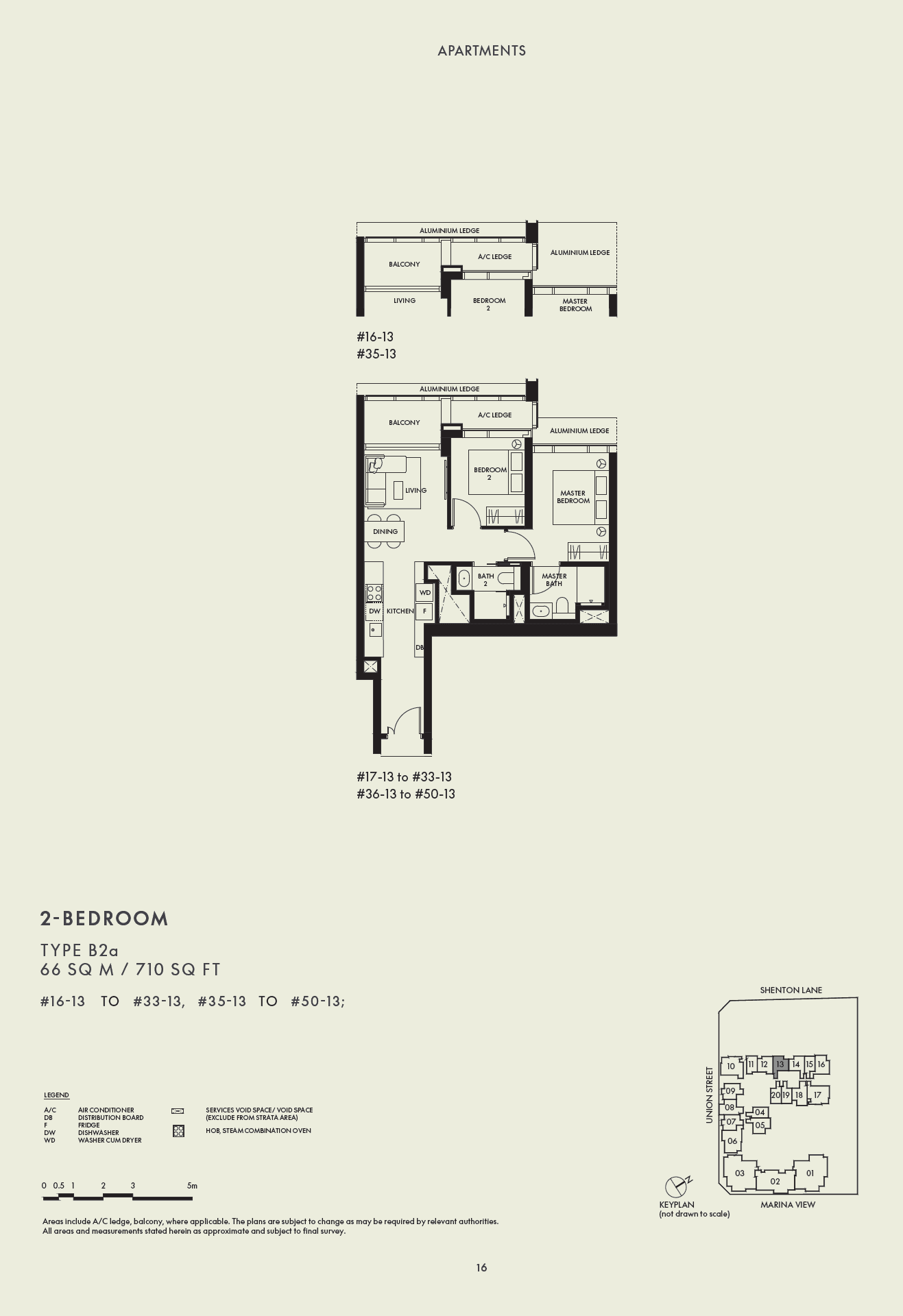 W Residences Marina View - Singapore 滨海景苑 2 Bedroom B2a