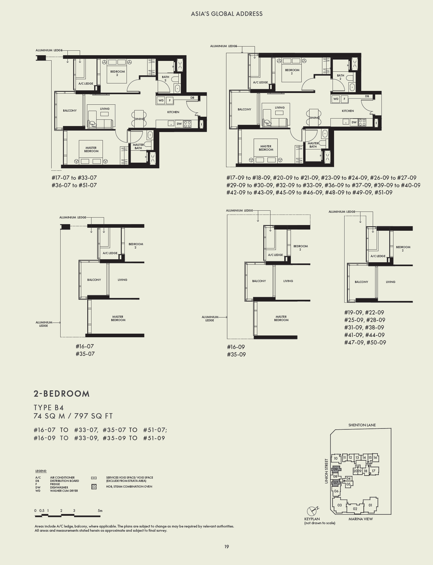 W Residences Marina View - Singapore 滨海景苑 2 Bedroom Premium B4