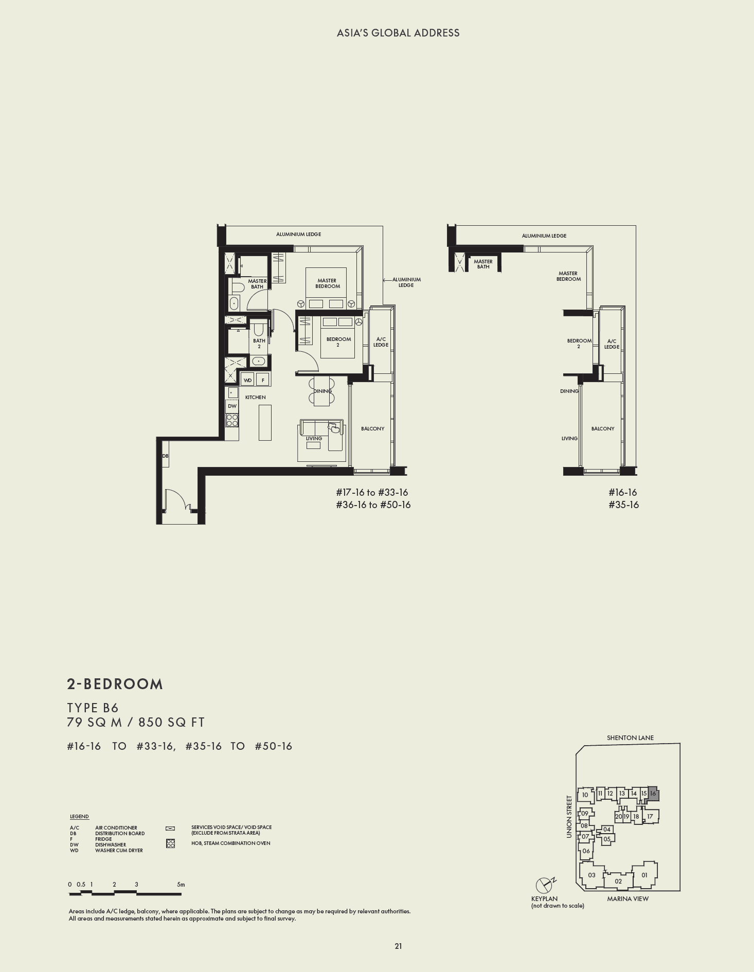 W Residences Marina View - Singapore 2 Bedroom Premium B6