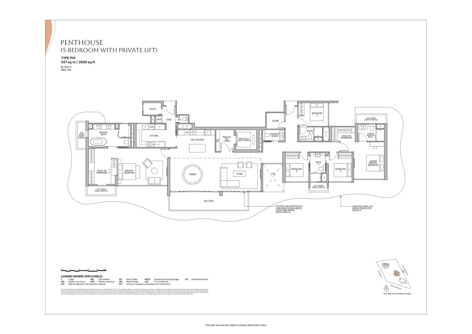 Zyon Grand Penthouse (5 Bedroom With Private Lift) PH1