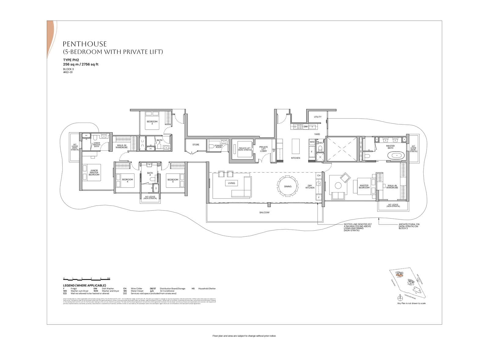 Zyon Grand Penthouse (5 Bedroom With Private Lift) PH2